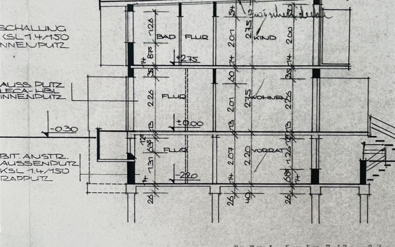 Grundriss Seitenansicht